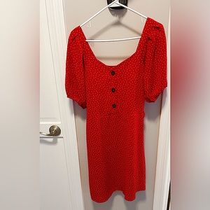 Red & White Polka Dot Dress